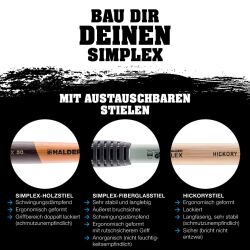 HALDER SIMPLEX Vorschlaghammer Ø 80 mm Gummi mit Tempergussgehäuse