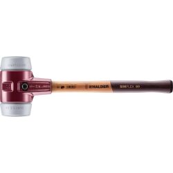 HALDER SIMPLEX Schonhammer Ø 80 mm TPE-mid grau...