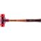HALDER SIMPLEX Schonhammer Ø 30 mm Plastik rot mit Tempergussgehäuse