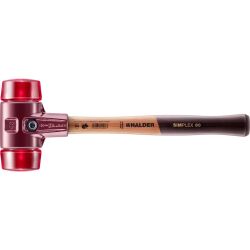 HALDER SIMPLEX Schonhammer Ø 60 mm Plastik rot mit...