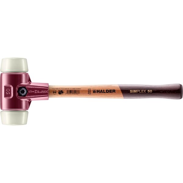 HALDER SIMPLEX Schonhammer Ø 50 mm Nylon mit Tempergussgehäuse