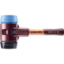 HALDER SIMPLEX Schonhammer Ø 80 mm Gummi /...