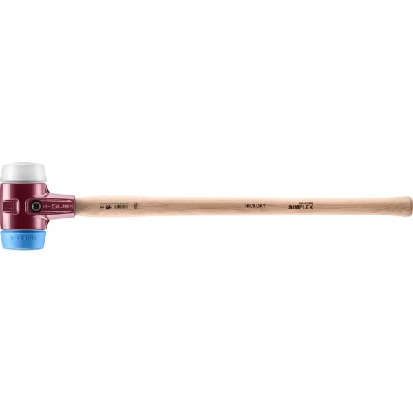 HALDER SIMPLEX Vorschlaghammer Ø 80 mm Superplastik / TPE-soft blau mit Tempergussgehäuse