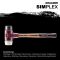HALDER SIMPLEX Schonhammer Ø 30 mm Gummi / Nylon mit Tempergussgehäuse