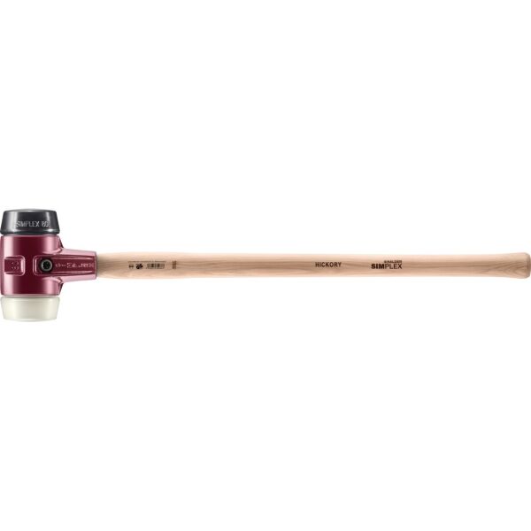 HALDER SIMPLEX Vorschlaghammer Ø 80 mm Gummi / Nylon mit Tempergussgehäuse