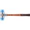 HALDER SIMPLEX Schonhammer Ø 40 mm TPE-soft blau mit Aluminiumgehäuse