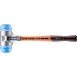 HALDER SIMPLEX Schonhammer Ø 50 mm TPE-soft blau...