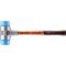 HALDER SIMPLEX Schonhammer Ø 50 mm TPE-soft blau mit Aluminiumgehäuse