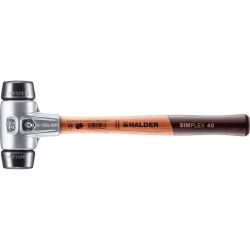 HALDER SIMPLEX Schonhammer Ø 40 mm Gummi mit...