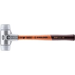 HALDER SIMPLEX Schonhammer Ø 40 mm TPE-mid grau...