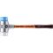 HALDER SIMPLEX Schonhammer Ø 50 mm TPE-soft blau / Superplastik mit Aluminiumgehäuse