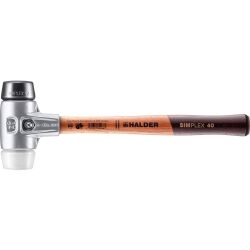 HALDER SIMPLEX Schonhammer Ø 40 mm Gummi /...