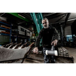 HALDER SUPERCRAFT Schonhammer Ø 25 mm rückschlagfrei mit bruchsicherem Stahlrohrstiel