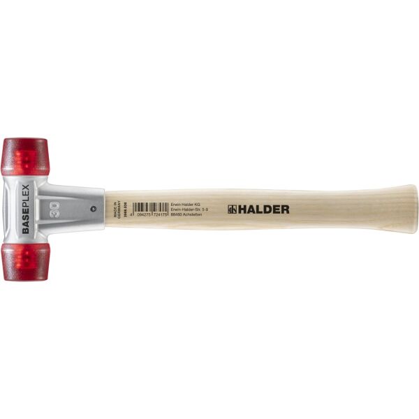 HALDER BASEPLEX Schonhammer Ø 30 mm Celluloseacetat mit Zindruckgussgehäuse