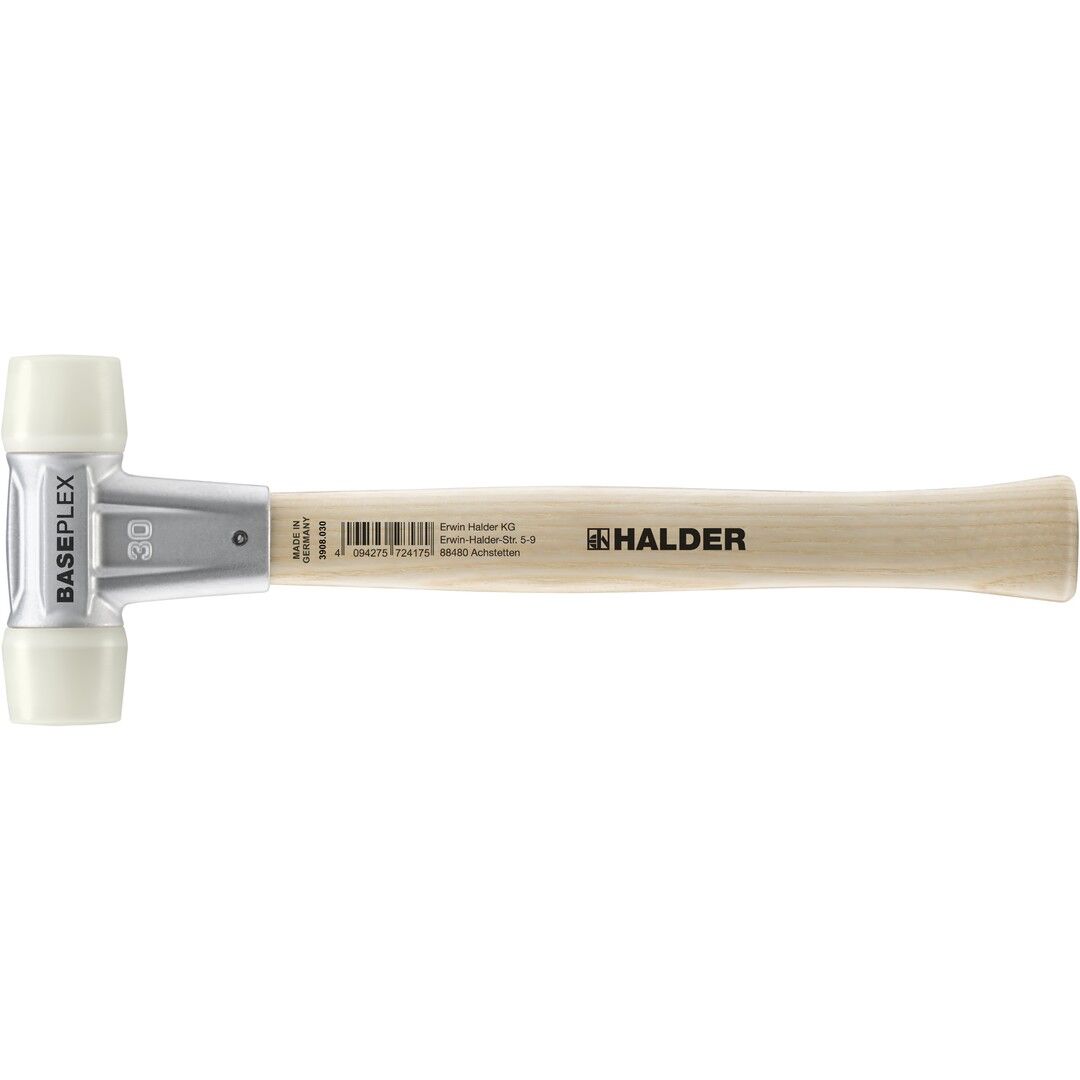 HALDER BASEPLEX Schonhammer Ø 30 mm Nylon mit Zindruckgussgehäuse