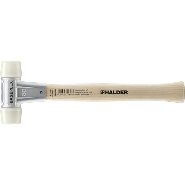 HALDER BASEPLEX Schonhammer Ø 30 mm Nylon mit Zindruckgussgehäuse