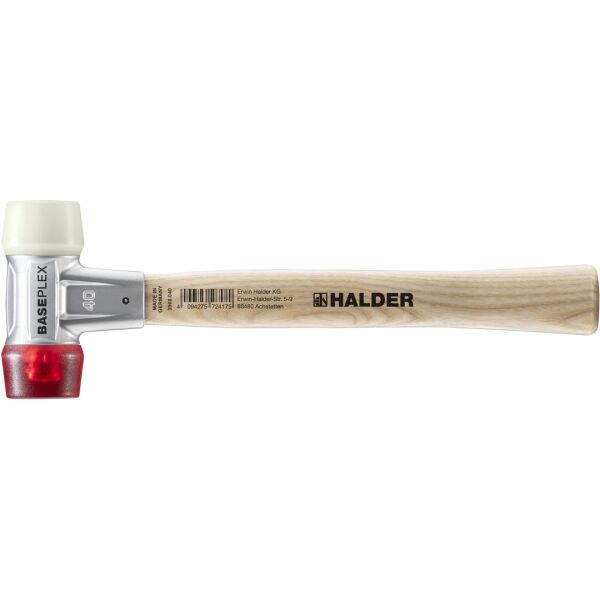 HALDER BASEPLEX Schonhammer Ø 40 mm Nylon / Cellulosacetat mit Zindruckgussgehäuse
