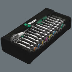 Wera 8100 SA 6 Zyklop Speed Knarrensatz 1/4"-Antrieb metrisch 28-tlg.