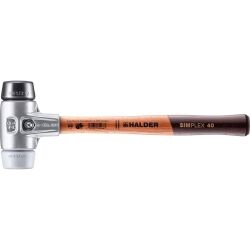 HALDER SIMPLEX Schonhammer Ø 40 mm Gummi / TPE-mid...