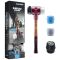HALDER SIMPLEX Plusbox Starterkit Schonhammer Ø 60 mm Superplastik / TPE-mid / TPE-soft / Gummi mit Standfuß + Flaschenöffner | Gravur möglich