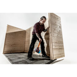 HALDER SIMPLEX Plusbox Starterkit Schonhammer Ø 80 mm Superplastik / TPE-mid / TPE-soft / Gummi mit Standfuß + Flaschenöffner | Gravur möglich