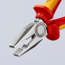 KNIPEX 03 06 200 Kombizange 200 mm VDE isoliert verchromt mit Mehrkomponenten-Hüllen