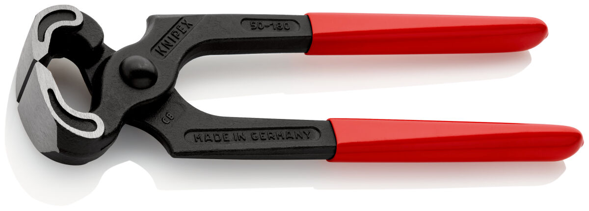 KNIPEX 50 01 180 Kneifzange 180 mm Ø 2,0 mm schwarz atramentiert poliert mit Kunststoff überzogen