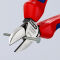 KNIPEX 70 02 140 Seitenschneider 140 mm schwarz atramentiert poliert mit Mehrkomponenten-Hüllen