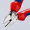 KNIPEX 70 02 140 Seitenschneider 140 mm schwarz atramentiert poliert mit Mehrkomponenten-Hüllen