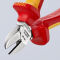KNIPEX 70 06 140 Seitenschneider 140 mm VDE isoliert verchromt mit Mehrkomponenten-Hüllen