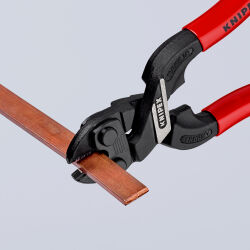 KNIPEX 71 01 160 CoBolt® S Kompakt Bolzenschneider 160 mm Ø 4,4 mm schwarz atramentiert mit Kunststoff überzogen
