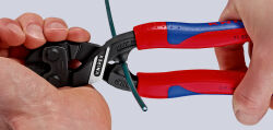 KNIPEX 71 02 200 CoBolt® Kompakt Bolzenschneider 200 mm Ø 5,2 mm schwarz atramentiert mit schlanken Mehrkomponenten-Hüllen