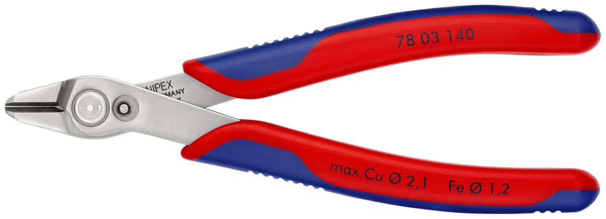 KNIPEX 78 03 140 Electronic Super Knips® XL 140 mm poliert mit Mehrkomponenten-Hüllen