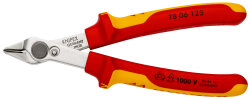 KNIPEX 78 06 125 Electronic Super Knips® 125 mm VDE isoliert poliert mit Mehrkomponenten-Hüllen