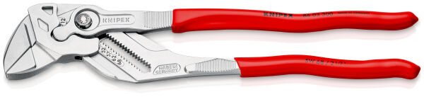 KNIPEX 86 03 300 Zangenschlüssel 300 mm verchromt Zange und Schraubenschlüssel in einem Werkzeug