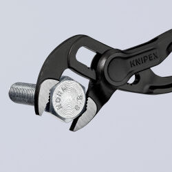 KNIPEX 87 00 100 Cobra® XS Wasserpumpenzange 100 mm aufgeprägte raue Oberfläche grau atramentiert poliert