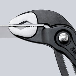KNIPEX 87 01 150 Cobra® Hightech Wasserpumpenzange 150 mm poliert mit rutschhemmendem Kunststoff überzogen grau atramentiert