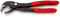 KNIPEX 87 01 150 Cobra® Hightech Wasserpumpenzange 150 mm poliert mit rutschhemmendem Kunststoff überzogen grau atramentiert