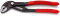 KNIPEX 87 01 180 Cobra® Hightech Wasserpumpenzange 180 mm poliert mit rutschhemmendem Kunststoff überzogen grau atramentiert