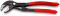 KNIPEX 87 01 180 Cobra® Hightech Wasserpumpenzange 180 mm poliert mit rutschhemmendem Kunststoff überzogen grau atramentiert