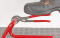 KNIPEX 87 01 250 Cobra® Hightech Wasserpumpenzange 250 mm poliert mit rutschhemmendem Kunststoff überzogen grau atramentiert