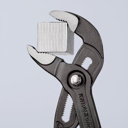 KNIPEX 87 01 300 Cobra® Hightech Wasserpumpenzange 300 mm poliert mit rutschhemmendem Kunststoff überzogen grau atramentiert