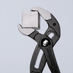 KNIPEX 87 01 400 Cobra® XL Rohr- und Wasserpumpenzange 400 mm mit Kunststoff überzogen grau atramentiert poliert