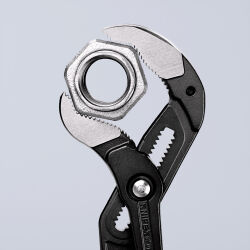 KNIPEX 87 01 560 Cobra® XXL Rohr- und Wasserpumpenzange 560 mm mit Kunststoff überzogen grau atramentiert poliert