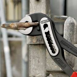 KNIPEX 88 01 180 Alligator® Wasserpumpenzange 180 mm mit rutschhemmendem Kunststoff überzogen schwarz atramentiert poliert