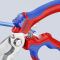 KNIPEX 95 05 20 SB Gewinkelte Elektrikerschere 160 mm mit Mehrkomponenten-Hüllen glasfaserverstärkt