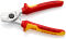 KNIPEX 95 16 165 Kabelschere 165 mm Ø 15 mm / 50 mm² VDE isoliert verchromt mit Mehrkomponenten-Hüllen