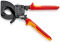 KNIPEX 95 36 250 Kabelschneider (Ratschenprinzip) 250 mm Ø 32 mm / 240 mm² VDE isoliert mit Mehrkomponenten-Hüllen