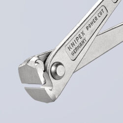 KNIPEX 99 14 300 EAN Kraft-Monierzange 300 mm hochübersetzt glanzverzinkt Schneide mit Facette
