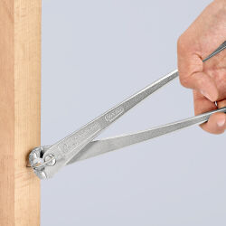 KNIPEX 99 14 300 EAN Kraft-Monierzange 300 mm hochübersetzt glanzverzinkt Schneide mit Facette